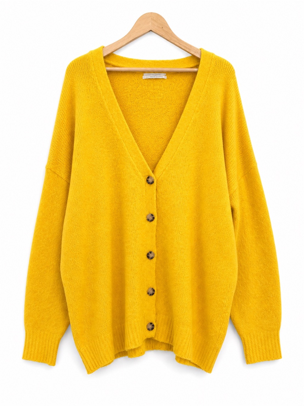 Urban Outfitters Oversized Eclectic Grandpa Canary Yellow Cardigan Large 💛